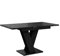 MEBLINI Esstisch Ausziehbar - Esszimmertisch Modern - Küchentisch - Säulentisch - Ausziehtisch - Dining Table - Esszimmertische - 120-160x80x75cm - MASIV - Schwarz Marmor/Schwarz Matt