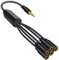 3.5mm Earphone Splitter Cable 1 to 6/5/4/3 PortCable HeadphonesAdapters Cord for Phones Headsets