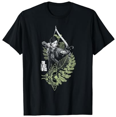 The Last of Us Ellie with Moth and Leaves Video Game T-Shirt