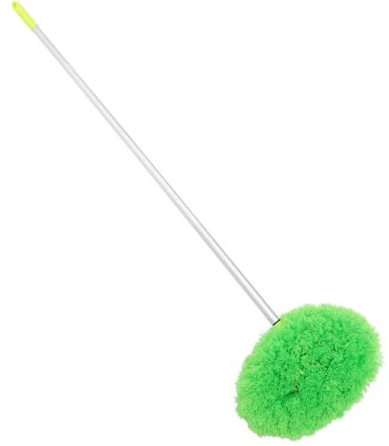 HONMEET Plumeau Extensible Vert pour Ventilateur de Plafond Brosse Réutilisable Microfibre Ultra Fine avec Manche Aluminium pour Dépoussiérage Sans Effort des Hauts Plafonds et Meubles