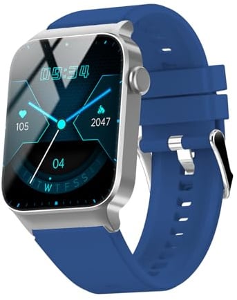 STECEi 1,85'' Montre Intelligente Tactile HD pour Hommes et Femmes, avec appels Bluetooth, Montre de Sport étanche IP68, Bleu