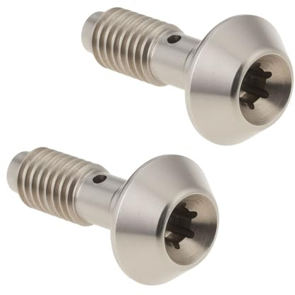 LT Easiyl Lot de 2 Boulons Banjo pour étrier de Frein à Disque de Vélo Compatible avec Magura Les Freins à Disque Hydrauliques pour VTT Argent