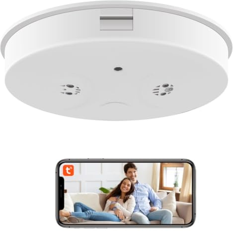 1080P Wireless Security Camera WiFi Smoke Detector Hidden Camera Spy Camera