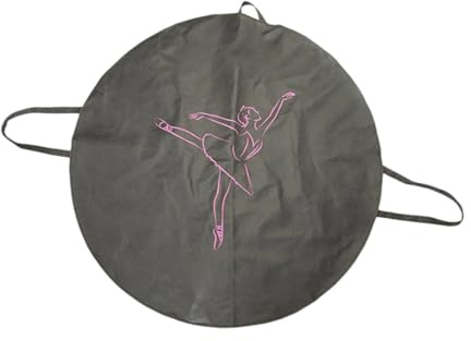 Borsa per tutù da danza classica, organizer per prove e spettacoli, porta abiti portatile con tracolla per scarpe da punta, gonna da ballo e accessori (grigio)