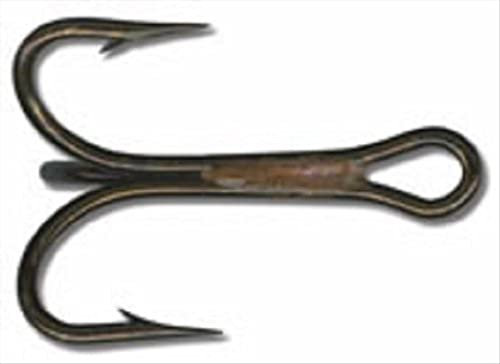 Mustad Classic 4 Extra Strong Kingfish Treble Hook (Pack of 25), Bronze, 6
