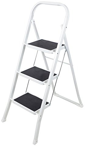 Klapptritt 3-stufig mit Kunststoff Auflagen