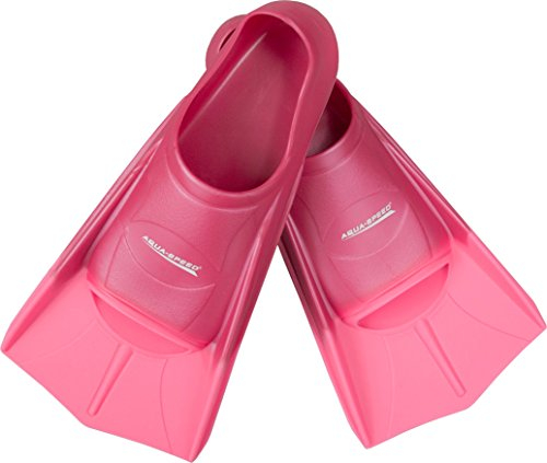 Aqua-Speed® HIGH TECH Kurze Trainingsflossen | Schwimmflossen | Schwimmtraining | Kurzflossen | Taucherflossen | Größen 33-48, Größen:31/32, Modell:rosa/hellrosa/03