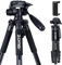Caméra Trépied ZOMEI Q111 Professional Aluminium Caméscope Stand avec tête Pan et Sac de Transport Compatible pour DSLR Caméra Smartphones (Noir)