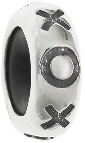 XOXO Stopperperperle aus Sterlingsilber, rund, für europäische Charm-Armbänder