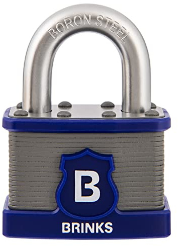 BRINKS 677-50001 Vorhängeschloss aus laminiertem Stahl mit Bügel, 50 mm