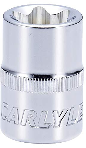 Carlyle Hand Tools Socket - External Star Standard - 1/2 Dr - E22