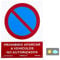 Normaluz RD41038 - Señal Prohibido Aparcar a Vehículos No Autorizados PVC Glasspack 0.7 mm, 30 x 40 cm, Rojo