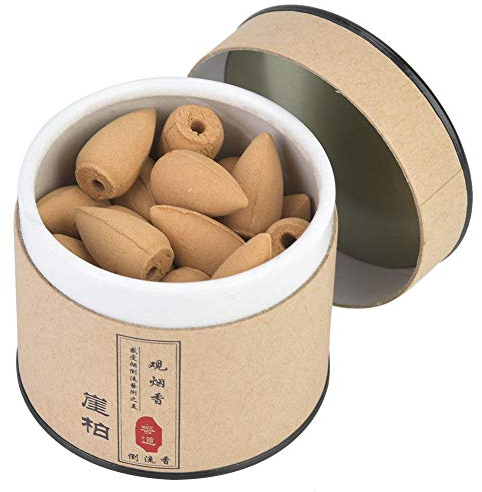 40pcs encens Cone refoulement, naturels parfums hypnotisants encens de Tour de Reflux de Bois de Santal pour Le Salon de thé de Relaxation(#2)