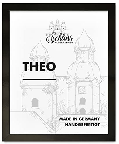 Schloss BILDERRAHMEN Theo 80x120 cm, Dekor Schwarz Hochglanz