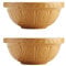 Mason Cash S24 Chip Resistant Earthenware Mixing Bowl 24cm Beige (Pack of 2)