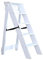 Holz 5 Tread Sicherheitsstufenleiter |Faltschritts Hocker |Multi-Purpose Tragbare Trittleiter Hausgarten-Bibliothek Climb Leiter, Weiss