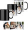 Personalised Heat Change Mug with Four Photo Collage (11oz) Personalise 4 Photos. Magic Heat Collage Photo Mug Gift