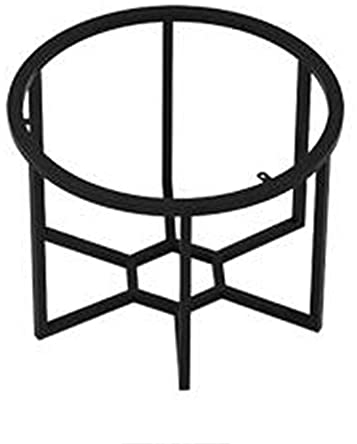 WFENG Tischbeine/Tischgestell/Beistelltisch Rund,Metall Gestell-Kleiner Couchtisch/Nachttisch/Sofatisch/Balkon Dekorativ/Schwarz / W40cm×H43cm
