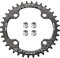 Bynccea Plato redondo 104 BCD 32T 34T 36T 38T Bici ancha estrecha sola plato compatible con 8 9 10 11 12 velocidades Mountain Bike Road Bike Fat Bikes MTB BMX