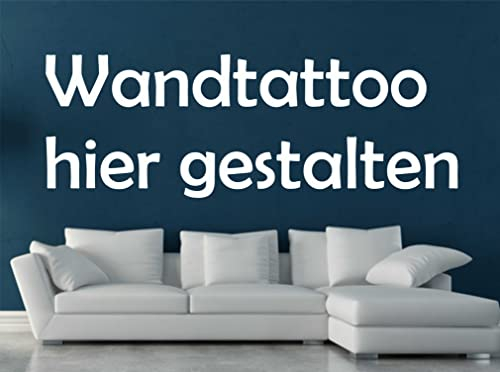 Skins4u Wandtattoo selber gestalten | Wunschtext Wunschaufkleber Sprüche und Zitate selbst gestalten | Wandaufkleber Dekofolie Wandsticker personalisiert auch für Auto & Motorrad selbstklebend