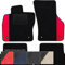 moto-MOLTICO Fußmatten Auto Velours Autoteppiche Schwarz Automatten Set 4-teilig - Auffälliges Design - passend für Skoda Yeti 2009-2017 (Rotes Muster)