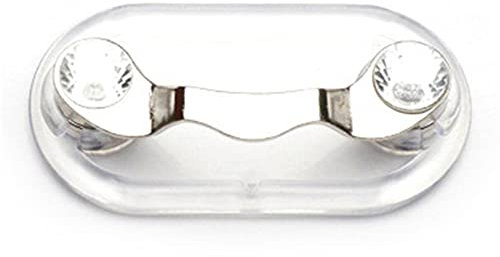 tooloflife Supporto magnetico per occhiali da vista 4 pezzi, 12 colori in acciaio inox magnetico porta badge ID supporto per occhiali pin badge clip