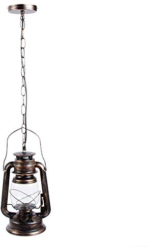 Lanterna a Sospensione Moderna per Esterni, Lanterna a Sospensione a LED da 18,9 Lampada a Sospensione per Lanterna Rustica Lampadario a Sospensione per Sala da Pranzo Decorazione per Ingresso