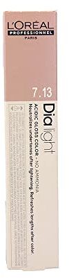 L'Oréal Professionnel DiaLight 7.13 Coloración Rubio Ceniza Dorado Sin Amoniaco, 50ml