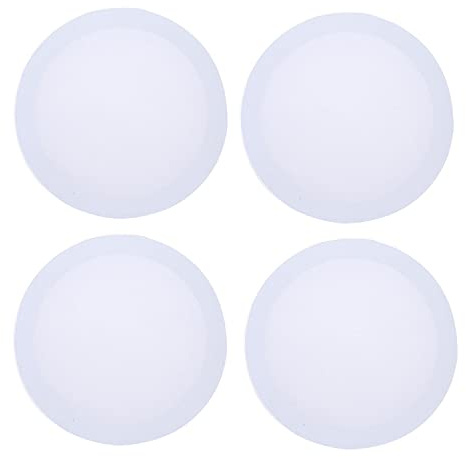 Lot de 4 toiles vierges pour artiste - 15 cm - Cadre en toile tendue - Panneau rond pour peinture à l'huile acrylique