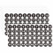 750 PCS Round Number Sticker, 15 Sheets Consecutive Black Vinyl Number Labels 1-50 Self-Adhesive Dot Number Stickers for Indoor, Outdoor, Office, Classroom, Storage, Organizing, Boxes (1 Inch Each)