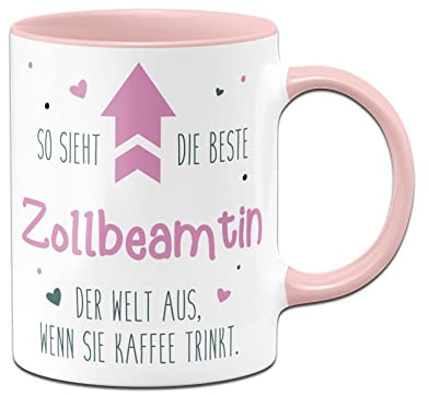 Tassenbrennerei Tasse mit Spruch - So Sieht der Beste ... der Welt aus, wenn er Kaffee trinkt - Kaffeetasse lustig als Geschenk für Kollegen, Kollegin