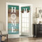 Rideaux de porte et de fenêtre, rideaux de porte vintage en bois de moulin à vent pour porte en verre, isolation thermique, rideaux de porte en bois rétro de style rustique 66 x 177,8 cm