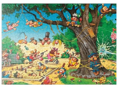 MyPuzzle Playground - Jean-Jacques Loup - Cartoon Classics - Premium 500 Teile Puzzle - MyPuzzle Sonderkollektion von Heye Puzzle