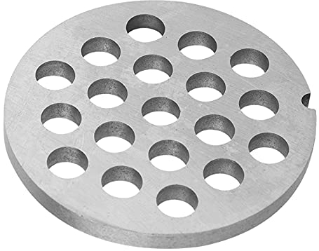 Boxwizard Tritacarne in Acciaio Inox Trita Carne Piatto Disco Coltello Accessori per Tritacarne Kitchenaid Tritacarne Crusher Tritacarne Piatto Disco Coltello (Foro 7,5 mm) (Piccolo Foro Tondo 8mm)