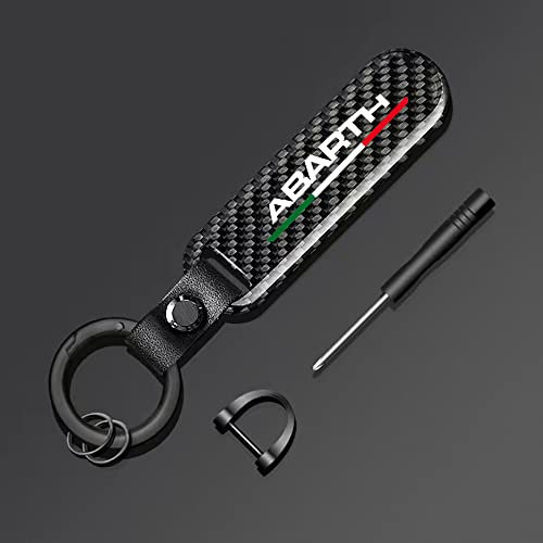 CREEST Auto Schlüsselanhänger Keyring Anhänger für FIAT 500 Abarth Punto 124 125 500 695 OT2000 Werbegeschenke Autozubehör,A-1