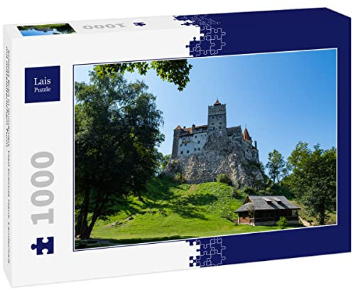 Lais Puzzle Bran Castle in Romania, Vlad Dracula House, landscape with medieval tower 1000 pieces