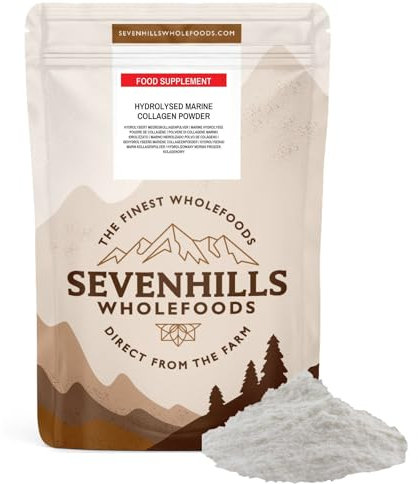 Sevenhills Wholefoods Hydrolysed Marine Collagen Powder 300g, from Switzerland, 100% Pure Unflavoured Protein Peptides, for Skin, Hair, Nails, Joints, Bones, Muscles