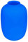 Designer Vase pulverbeschichtet Handarbeit Glasvase Mundgeblase Dekoration Deko Tischvase NEUHEIT 29cm (Neon Blau)