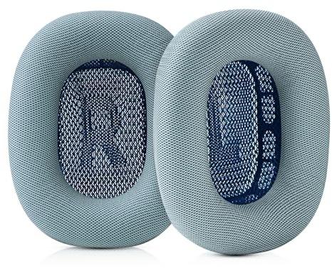 SINOWO Ohrpolster für Apple AirPods Max Kopfhörer, Ersatz-Leder-Ohrpolster, schweißfest, mit Magnet, Proteinleder und Memory-Schaum (blau)