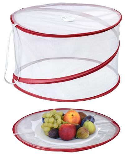 Westmark Speisehaube Hoody – faltbare Abdeckhaube für Lebensmittel, Fliegenschutz und Insektenschutz beim Essen draußen, praktische Obsthaube – ø 39