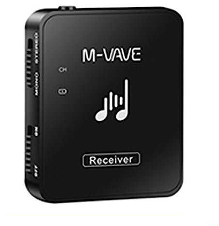 Lioaeust Auriculares inalámbricos, Bluetooth inalámbrico de retorno de oído 2.4G sistema de monitor intrauditivo inalámbrico receptor transmisor recargable (B)