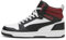 PUMA Unisex Rebound v6 Sneaker, White Black-Intense Red, 45 EU