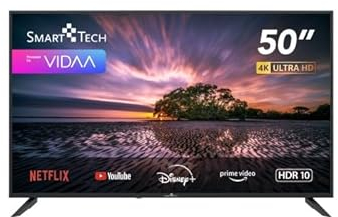 Smart TV 50 Pollici 4K Ultra HD Display LED Sistema Operativo Vidaa Classe E colore Nero - 50UV10T1