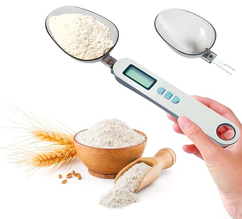 Avilia Bilancia da Cucina Digitale con Cucchiaio Integrato - Precisione Avanzata e Versatilità: Cucchiaio Bilancia Digitale per Misurazione di Grammi - Capacità fino a 300g