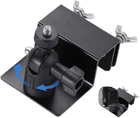 Ring Gutter Mount 360° Rotating 180° Tilt Ring Solar Panel Gutter Mount Fit for 1/4-20 Port Weatherproof Ring Camera Mount Solar Panel Wall Mount Bracket for Ring Solar Panel Camera