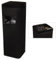 Standing Cigarette Ashtray Black | Square Stainless Steel Ashtray Large Rubbish Bin Trash Bin with Lid Waste Bin Garbage Can | Garden Backyard Home Office Pub Restaurant Indoor Outdoor