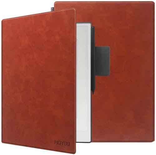 HoYiXi Hülle für 11.8” Remarkable Paper Pro Color Display Tablet (2024 Released),Magnetische Adsorption,Stifttasche,Schlankes Book Folio Design,Remarkable Paper Pro 11.8” Case,Auto Sleep/Wake,Braun