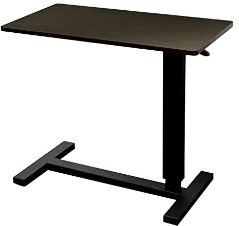 Mesa de altura ajustable para laptop, escritorio de computadora móvil con ruedas para sala de estar y dormitorio