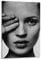ECDSAKUYH Kate Moss Schwarz-Weiß-Fotoposter und -drucke auf Leinwand, Wandkunst, Poster, 50 x 75 cm, Rahmenstil
