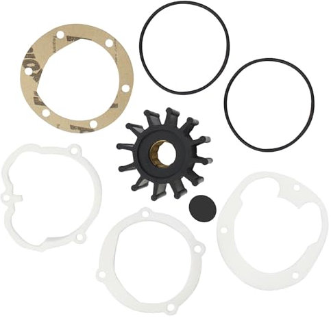XRmarine Boat Raw Water Pump Flexible Impeller Kit for Jab-sco 1210-0001 for Vol-vo Penta 3862281 825940 for John-son 09-1027B
